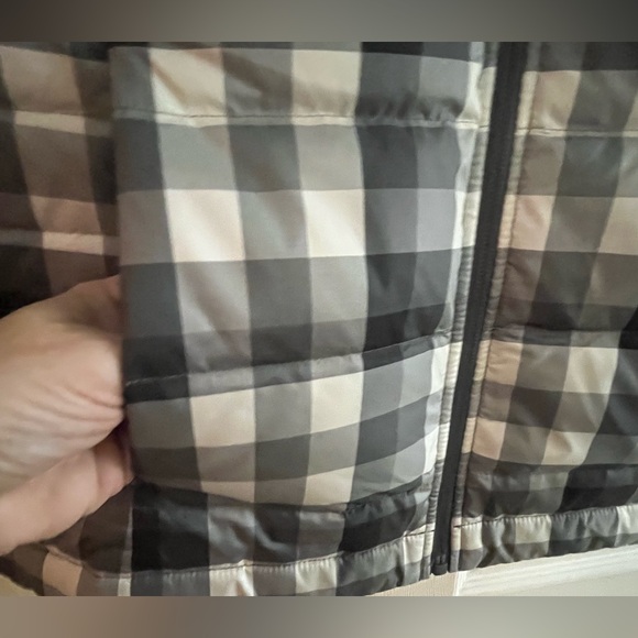 Lands' End/women’s NWT Black, White and Gray Checkered Women's Vest size S 6-8 - Picture 6 of 9